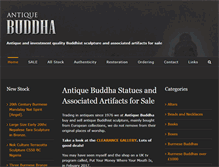 Tablet Screenshot of antiquebuddha.co.uk